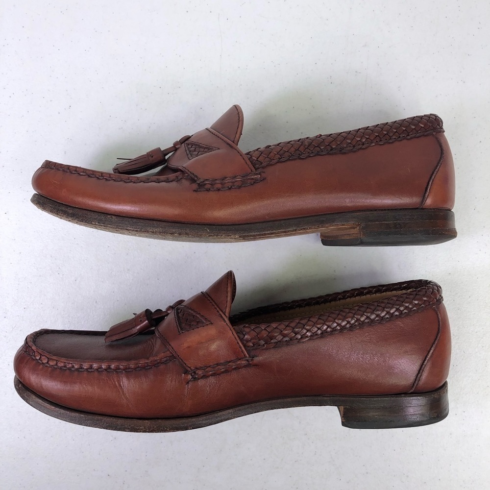 Allen Edmonds Maxfield Leather Tassel Loafer Shoes - Picture 3 of 10